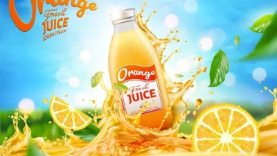 Orange drink psd